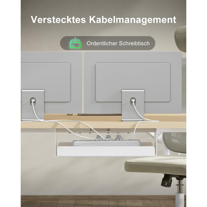 Регульований стіл Devoko 200x80 см з USB-C, електричний, для дому та офісу, білий (200 x 80 см, дуб)