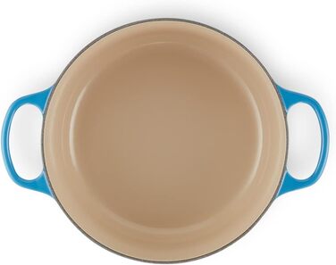 Каструля чавунна Le Creuset Signature, 4,2 л, 26 см, Лазурна, для всіх типів плит включаючи індукційну