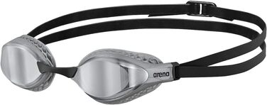 Окуляри для плавання для дорослих, окуляри для плавання з широкими стеклами, захист від ультрафіолету, 3 змінних носових вушка, повітряні ущільнення, захисні ущільнення, один розмір підходить для всіх, сірий