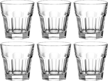 Склянки для води Leonardo Rock 6 шт 265 мл прозорі