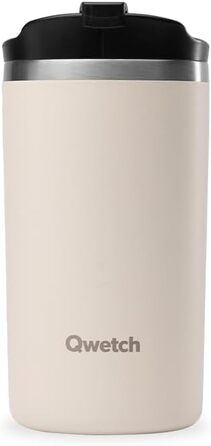 Термокружка QWETCH 240 мл з нержавіючої сталі - для кави та чаю, зберігає тепло 6 годин, холод 12 годин, без BPA, з витоком, багаторазова термокружка для подорожей
