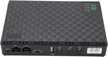 Портативний Mini UPS - Джерело живлення для роутера/модема/камери з батареєю, безперебійне живлення (EU-штекер 85-265V)