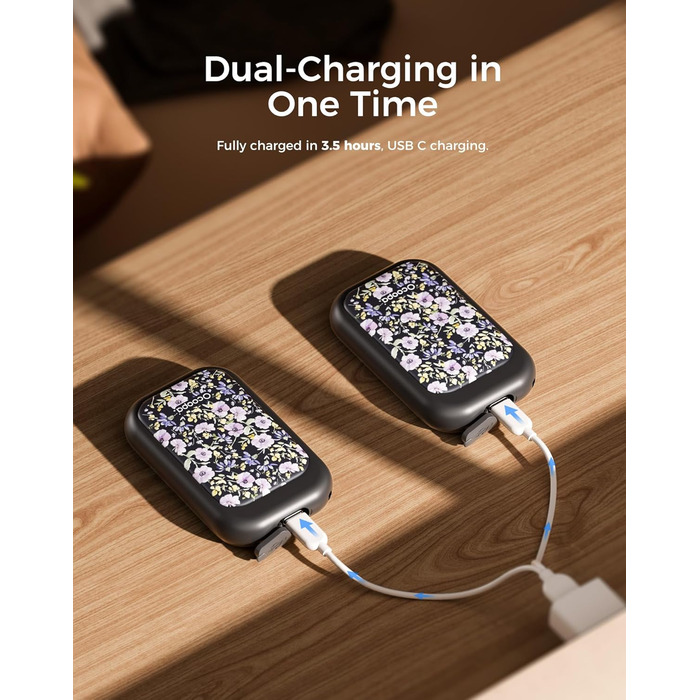 Електричні грілки для рук OCOOPA UT4 Young (Nocturne-Garten) - 2 шт., 5000mAh, водонепроникні, швидкий нагрів