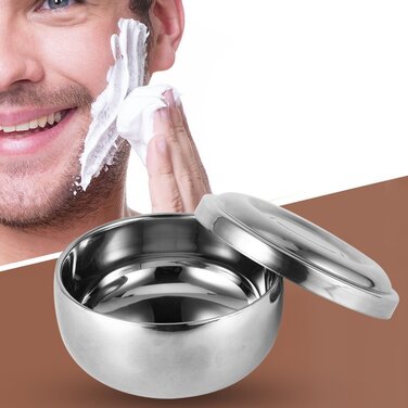 Чоловіки гоління мило кухоль срібло очищення обличчя