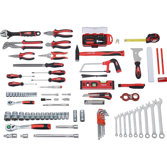 Набір інструментів Meister 131 предметів Knipex & Wera в алюмінієвому кейсі - професійний валіза з інструментами