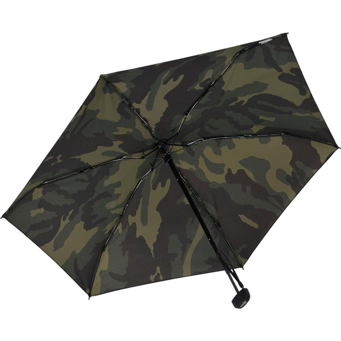 Кишенькова парасолька iX-brella Super Mini з чохлом і затискачем на ремінь 94cm камуфляжний дизайн оливковий