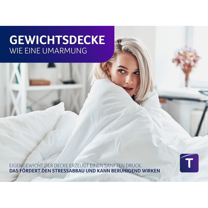 Ковдра для розслаблення Traumnacht, 135x200 см, 4 кг, для дорослих, сертифікат Öko-Tex, німецька якість
