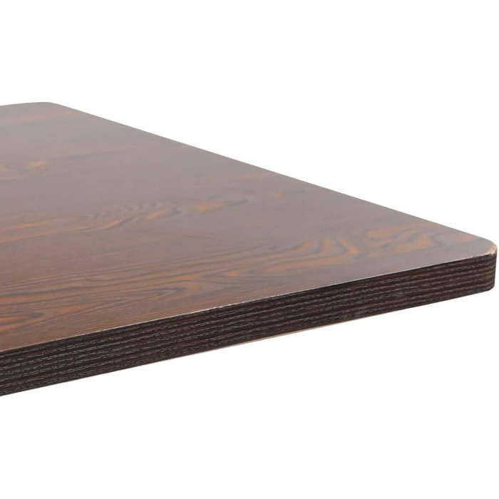 Столик для бістро/бару/кухні 80x80 см, темно-коричневий, MDF