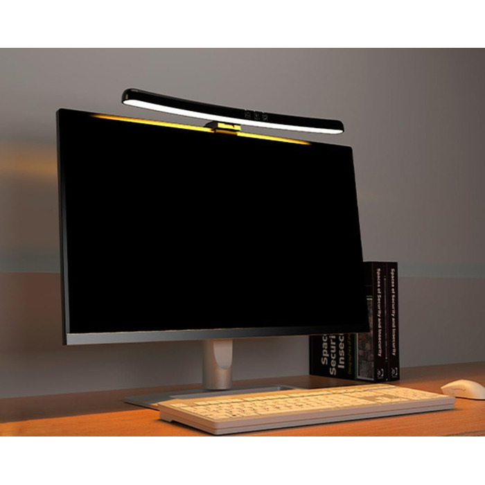 LED-лампа для монітора Meichoon з вигнутим екраном, 3 режими, регулювання яскравості, сенсорне керування, захист очей, LE13 A