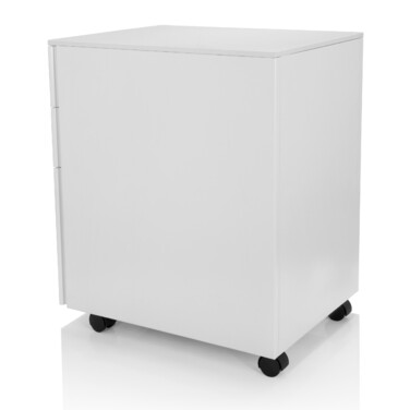 Контейнер на колесах COLOR OS I, метал, білий з кодовим замком, hjh OFFICE