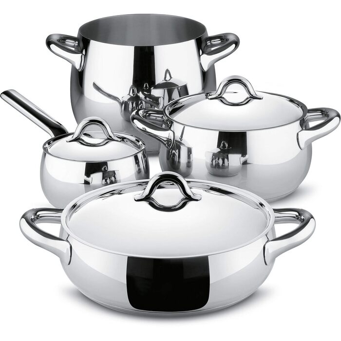 Каструля Alessi Mami SG100S7 з кришкою та двома ручками, 2.5л, нержавіюча сталь