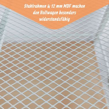 Сервісний візок Relaxdays з знімним столиком