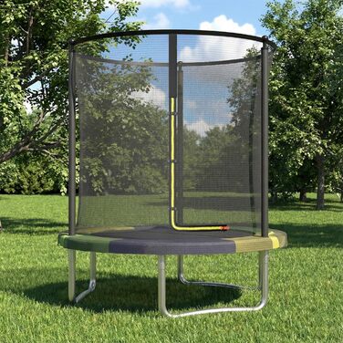 Батут JUMMICO вуличний з сіткою безпеки 183 см, кольоровий - комплект з аксесуарами для монтажу