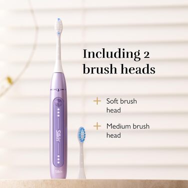 SonicYou Lila - звукова зубна щітка Silk'n з акумулятором на 300 днів