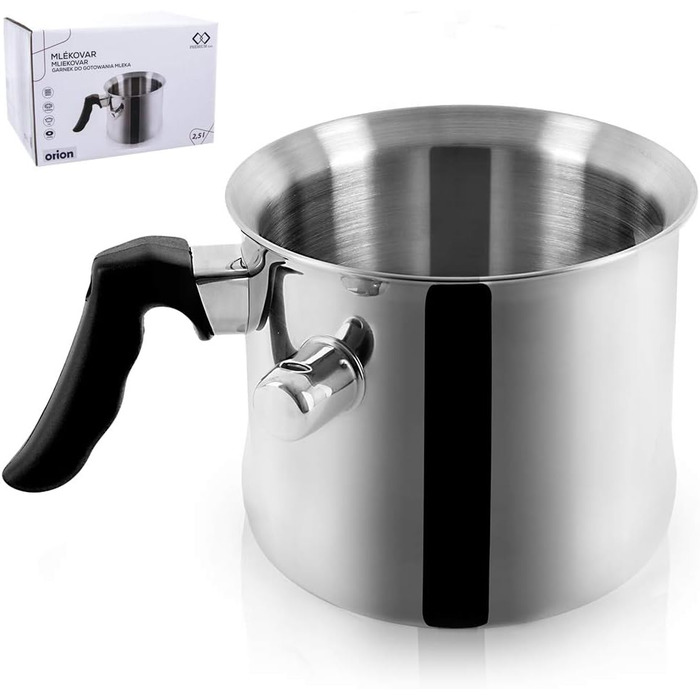 Каструля для молока Orion Group з нержавіючої сталі 2.5 л (без кришки)