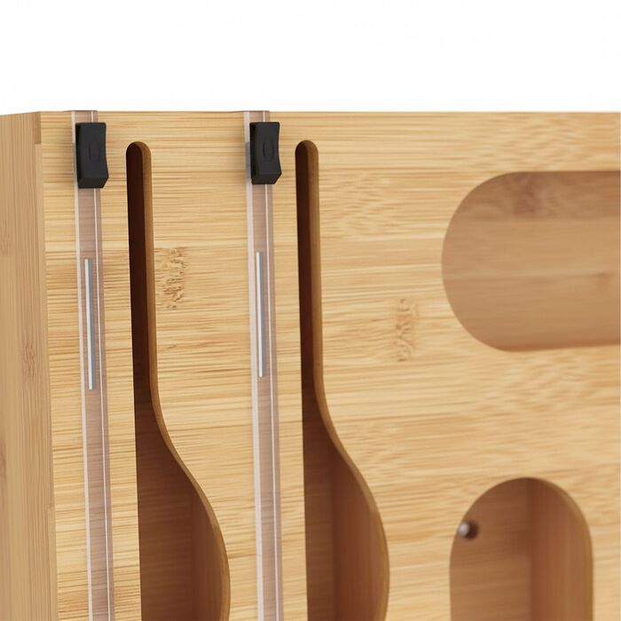 Диспенсер для харчової плівки Relaxdays 6 в 1 з бамбука