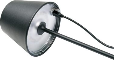 Стійка лампа Schwaiger OTL200 з нічним світлом LED, RGB, акумулятор, диммування, IP44, чорний (для дому та саду)