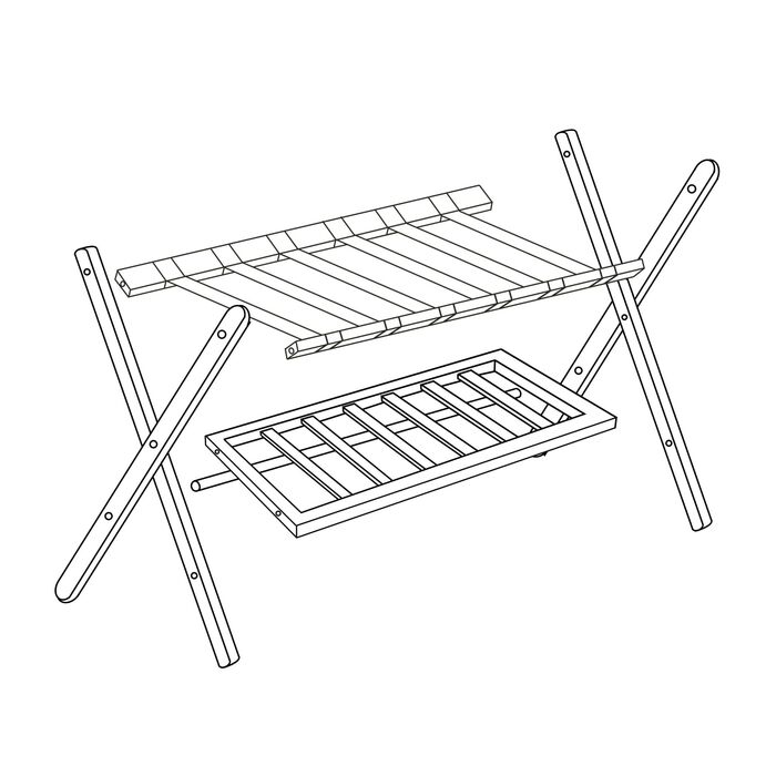 Підставка для валіз Relaxdays з бамбука