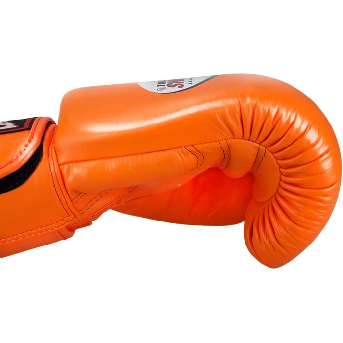 Боксерські рукавички Twins, шкіряні, BGVL-3, помаранчеві, 12 унцій