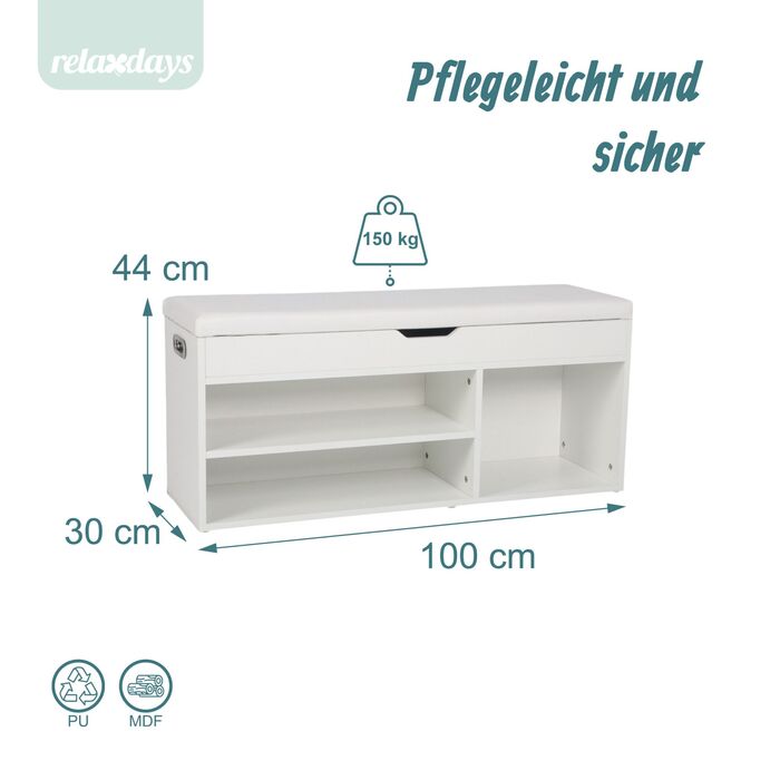 Сховище для взуття Relaxdays з місцем для зберігання