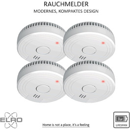 Датчик диму ELRO FS1801 (10 шт.) - відповідає стандарту EN14604