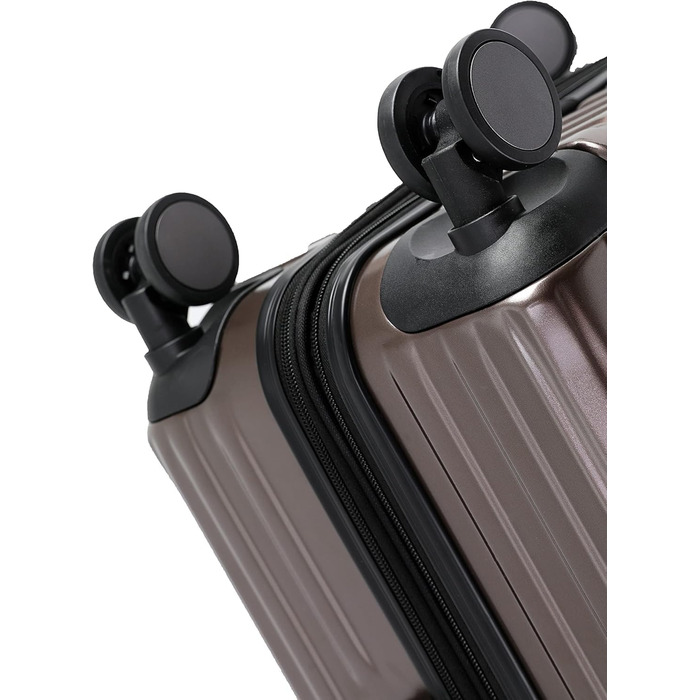 Набір валіз Münicase M816 TSA: 3 шт. (Coffee), з TSA-замком, телескопічним ручками та жорстким корпусом