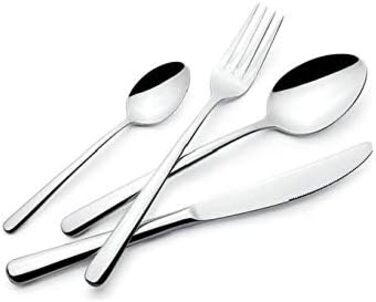 Набір столових приборів Lagostina, 24 частини, нержавіюча сталь, сріблястий, для щоденного використання, Casual Dining