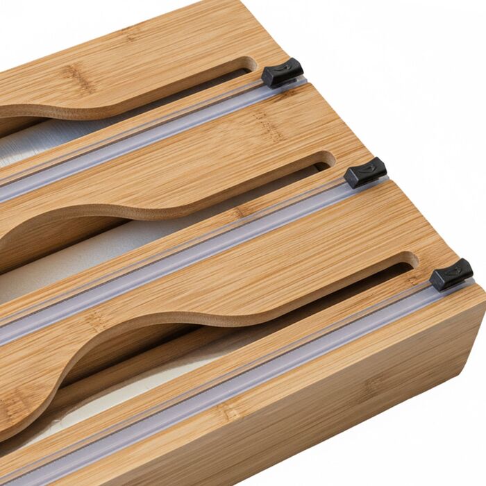 Диспенсер для харчової плівки Relaxdays з бамбука