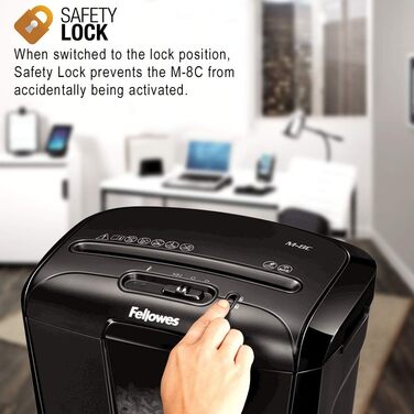 Шредер Fellowes M-8C Cross Cut - безпечне знищення документів