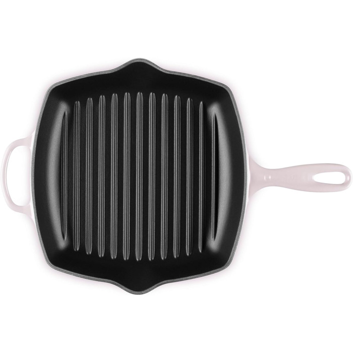 Гриль чавунний емальований Le Creuset, квадратний, 26 см, колір Meersalz Grün (Schalotte)