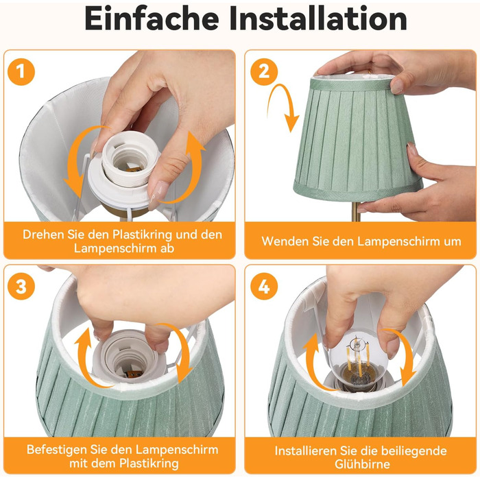 Настільна лампа OUSFOT бездротова, 3 режими яскравості, золота, вінтажний дизайн з абажуром для вітальні, кабінету, спальні, їдальні