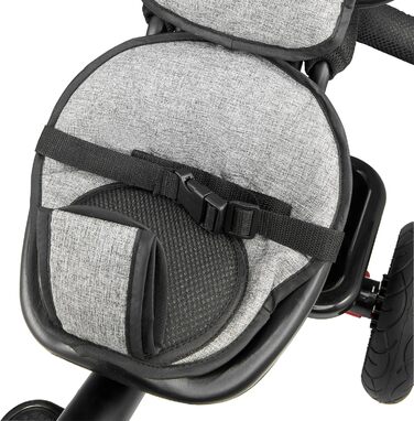 Триколісний велосипед HyperMotion з ручкою для батьків 3-в-1, сірий - для дітей від 1 до 4 років (до 20 кг)