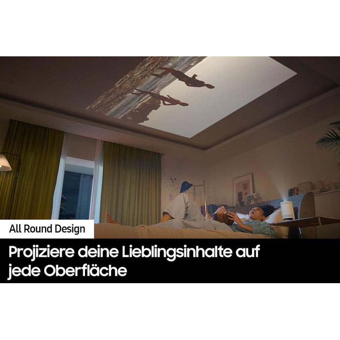 Samsung The Freestyle: Портативний LED-проектор Full HD HDR10 з автонастроюванням та 360° звуком (2023)