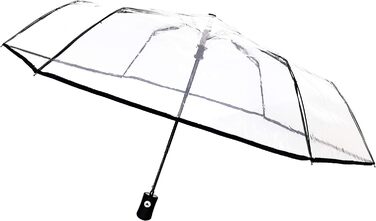 Складна парасолька SMARTBULLE компактна 98см прозора