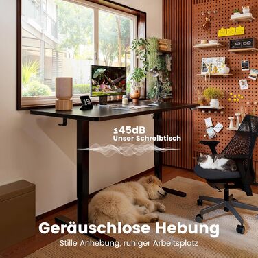 Електричний регульований стіл ErGear 160x80 см, з пам'яттю та з'єднувальною пластиною - для дому та офісу