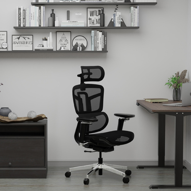 Крісло Mealux S4 Air Black (арт. HF-S4 M/B)