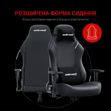 Крісло ігрове Anda Seat Luna Black Size L