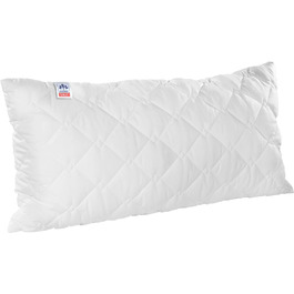 Подушка Irisette Lotte з верхньою прохолодною тканиною, 95 градусів для прання, включаючи сумку для зберігання, 40 x 80 см, біла (ука (1 упаковка))