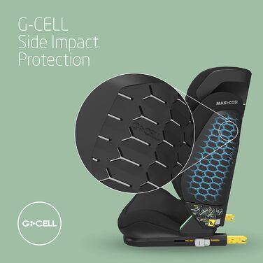 Дитяче автокрісло Maxi-Cosi RodiFix AirProtect, 15-36 кг, 3,5-12 років, відкидне дитяче крісло ISOFIX, регульований підголівник/спинка, додатковий бічний захист, швидке кріплення, (i-Size, Чорний)