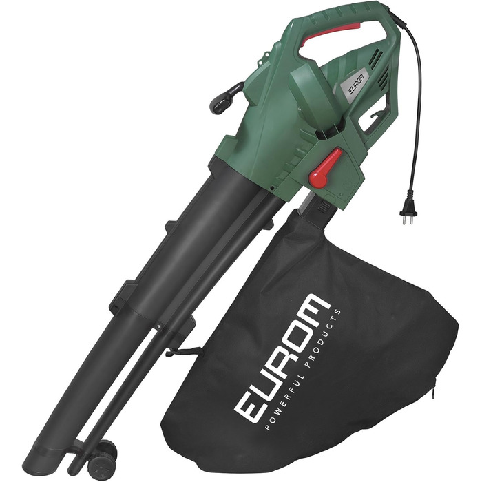 Євроом 3000Вт: Садовий пилосос-подрібнювач листя, пилосос-садовий, дрібнювач листя