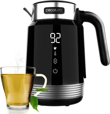 Електричний чайник Cecotec ThermoSense 600 Touch Black, 1.7 л, 2200 Вт, нержавіюча сталь, BPA-free, LED, 360°