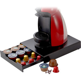 Тримач капсул MaxMiuly поворотний для кавових капсул Nespresso, дозатор капсул обертається для 40 капсул OriginalLine, підставка для кавових капсул Аксесуари чорний міцний (чорний 20)