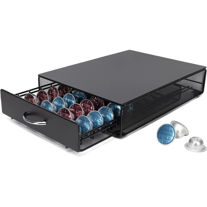 Тримач для капсул кави сумісний з Tchibo Cafissimo, Nespresso Vertuo, K-fee, ALDI Expressi, Lavazza Kapseln. Універсальний органайзер для 40 капсул