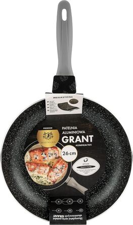 Сковорода Karl Hausmann Induktion Ø20 см з антипригарним покриттям з граніту | Сковорода для всіх типів плит, включаючи газову | Без PTFE та PFOA