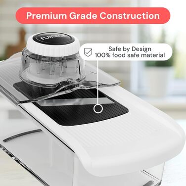 Мандоліна для овочів Gemüsehobel: набір 6-в-1 для нарізки овочів та фруктів | Нарізна терка для кухні