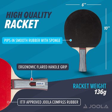 Ракетка для настільного тенісу Joola Champ багатобарвна Універсальна Універсальна