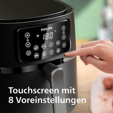 Фритюрниця Philips Airfryer 5000 XXL 7,2 л 16-в-1, Wi-Fi, 90% менше жиру, рецепти, Rapid Air