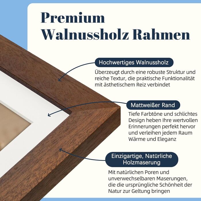 Цифровий фоторамка Frameo 10.1 дюйма з Wi-Fi, горіхове дерево, 32GB, IPS Touchscreen, Wi-Fi, фото/відео через додаток Frameo, подарунок для чоловіків та жінок