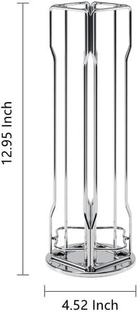 Тримач для капсул Nespresso Vertuo Sevenline – 20 капсул, обертається на 360°, срібний