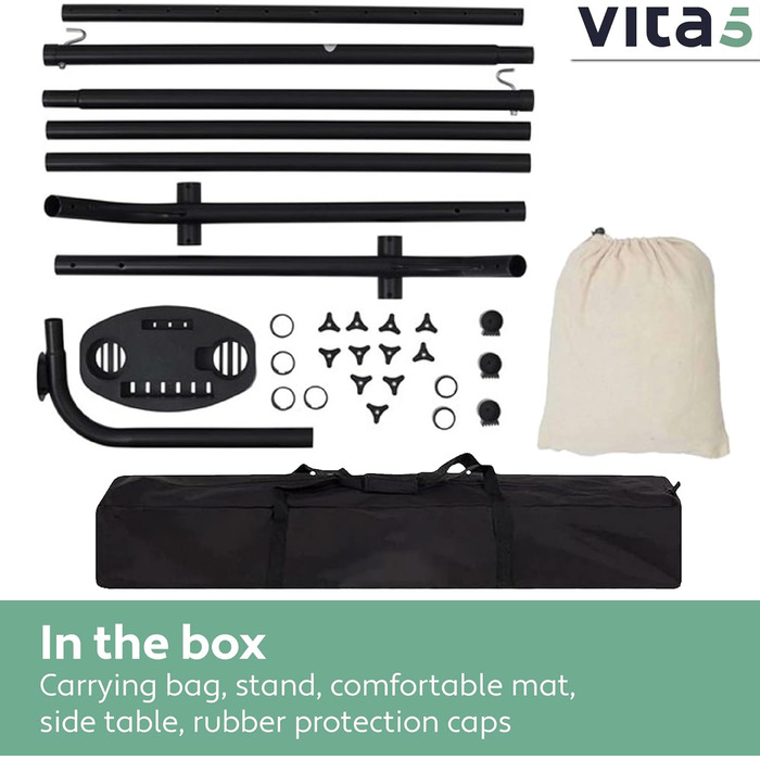 Гамак з підставкою Vita5 для двох осіб, вуличний двопомісний гамак з сумкою для перенесення, витримує до 200 кг, для саду, тераси та балкона